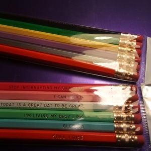 Pencils- motivational thoughts  2 sets